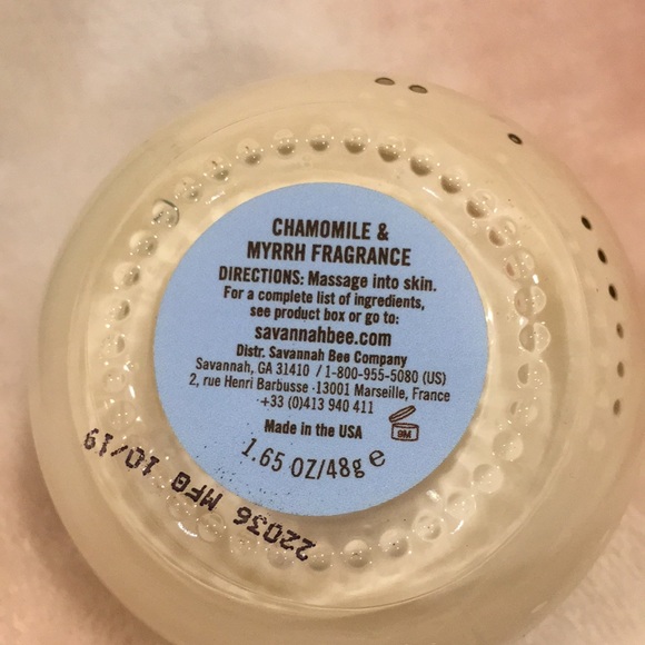 Savannah Bee Co Chamomile & Myrrh Royal Jelly Body Butter NWT 1.65 oz Boxed - Picture 10 of 16